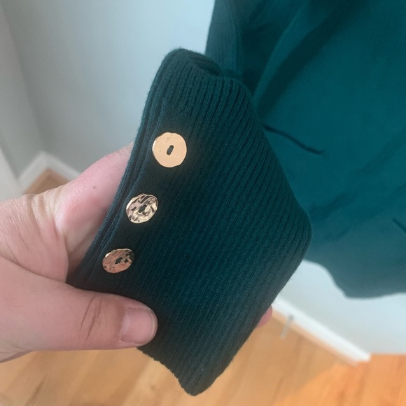 Chico's Deep Green Knit Pullover Sweater - Picture 4 of 6